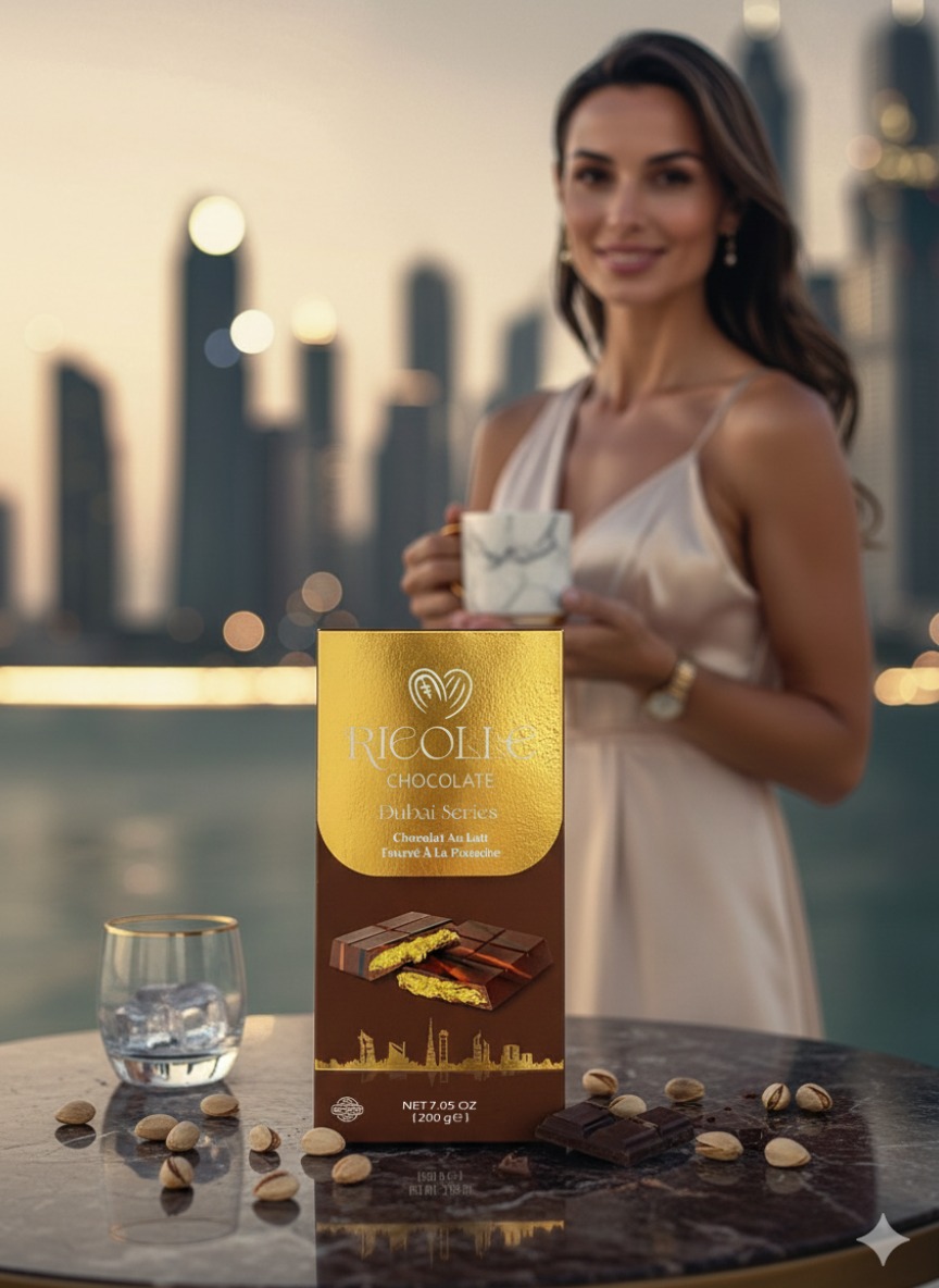 Ricolle Chocolate Dubai Series 200 Gr - Görsel 2